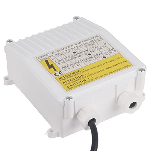 Pumpensteuerkasten ABS-Kupfer Eingebauter Wärmeschutzschalter-Controller für Tiefbrunnen-Tauchpumpen für den Haushalt (1500W EU-Stecker 220 V) von Marhynchus