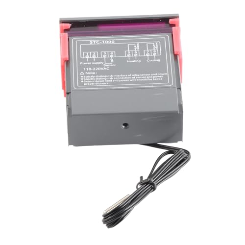 STC-1000 Digitaler Allzweck-Temperaturregler, Kühl- und Heizthermostat mit NTC-Sensor für Homebrewing Brew Fermenter Kühlschrank Inkubator Gewächshaus(AC110~220V) von Marhynchus