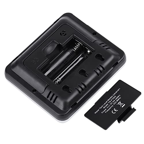 Ultraschall-Füllstandsmesser, Wasser-Flüssigkeits-Tiefensensor-Messgerät mit Temperaturanzeige Wasserstandsensor-Sender mit Innenempfänger,Andere Tester und Kalibratoren von Marhynchus