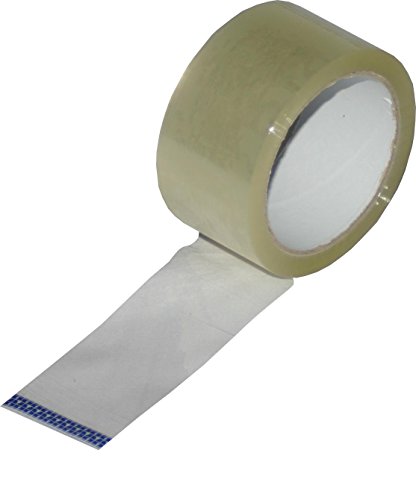 Mari-Medienverpackungen 6 Rollen Klebeband transparent leise 50 mm x 66 m PP Acrylat 28 mµ Folie Packband Low noise gute Klebekraft 0,03 Euro/m von Mari-Medienverpackungen