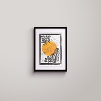 Sun Linoldruck | 5x7In Sun Linoldruck | 5x7In von MariKertesz