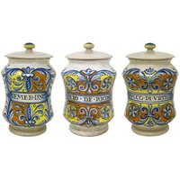 Apothekenvase 25 cm Albarello Antico von MariMaiolicheDeruta