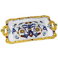 Barocktablett 44 cm Ricco Deruta von MariMaiolicheDeruta