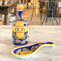 Positano Blau Küche Top Set von MariMaiolicheDeruta