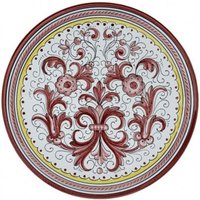 Wandteller Ricco Deruta Rot von MariMaiolicheDeruta