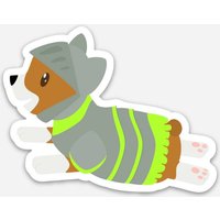 Winston Der Eroberer | Pembroke Welsh Corgis Ritter Magnet von MariahsMuses
