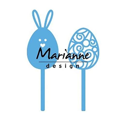 Marianne Design LR0590 CreaTables Ostern Stifte Präge-und Stanzschablone für Handwerksprojekte, Metall, 11 x 16 cm von Marianne Design