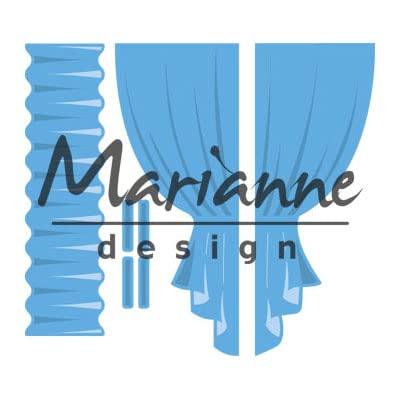 Marianne Design Creatables Curtains, Metall, Blue, 13 x 15 x 0.5 cm von Marianne Design