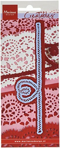 Marianne Design Creatables Rope with Heart, Metal, Blau, 8 x 20 x 0.5 cm von Marianne Design