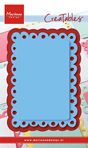 Marianne Design Creatables Geschenkkarte-Stanzschablone und Prägeschablone für die Kartengestaltung und Scrapbooking, Metal, blau, 10.4 x 7.2 x 0.4 cm, 2-Einheiten von Marianne Design