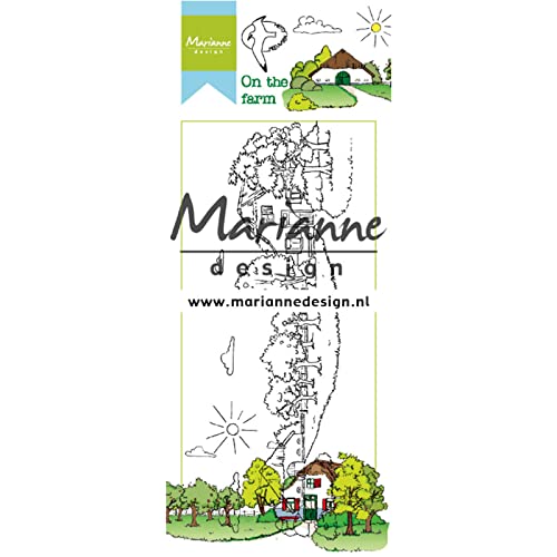 Marianne Design Hetty 's On The Farm Clear Stamp Set, Synthetisches Material, 18,6 x 7,9 x 0,4 cm von Marianne Design