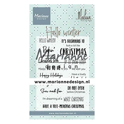 Marianne Design Clear Silikonstempel, Winter, zum Stanzen Bastelarbeiten von Marianne Design