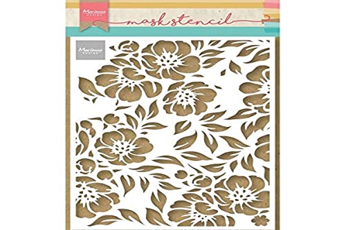 Marianne Design PS8119 Kunst und Handwerk Mask Schablone, Blumen, für Scrapbooking, Kartengestaltun und Papierbasteln, White, One size von Marianne Design