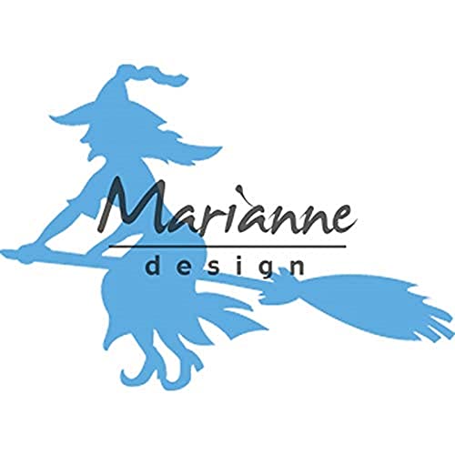 Marianne Design Creatables, Hexe auf Besenstiel, Präge- und Stanzschablone für Handwerksprojekte von Marianne Design