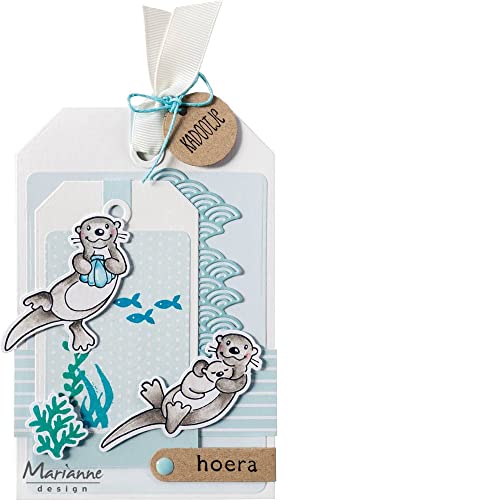 Stanzschablone und Stempel - Eline's Animals - Otters von Marianne Design