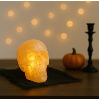 Schädel Teelichthalter - Led Kerzenhalter Gruseliges Goth Halloween Dekor Nachtlicht Geschenk Für Freund von MaricreaSwiss