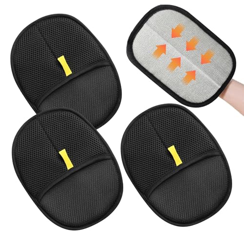 Maridergo 4 Stück doppelseitige Haustier-Pflegehandschuhe, Fellpflege-Handschuhe für Hunde, wiederverwendbare statische Entfernungshandschuhe, Tierhaare, vielseitige Haustierpflege-Handschuhe für von Maridergo