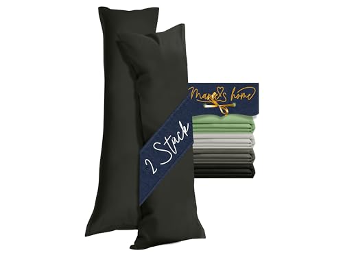 Marie´s Home 2 Stück Kissenbezug 40 x 145 cm für Seitenschläferkissen 1613.2353, schwarz Marie´s Home 2 Stück Kissenbezug 40 x 145 cm für Seitenschläferkissen 1613.2353, schwarz von Marie´s Home