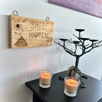 Holzschild Deko Sht Happens von Marienbaer