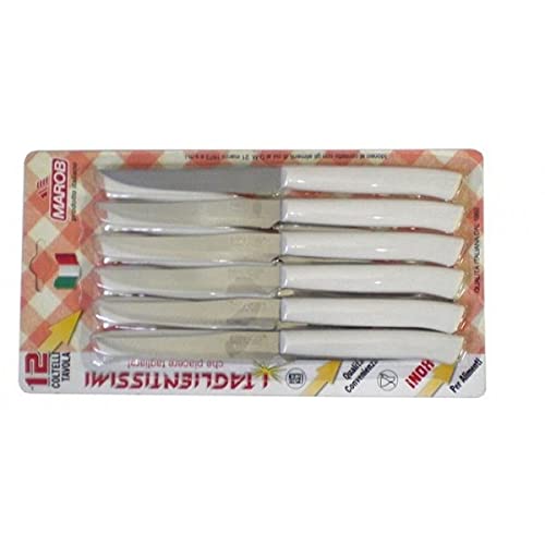 Messer TL 12 Stück weiß Messer TL 12 Stück weiß von Marietti Coltellerie