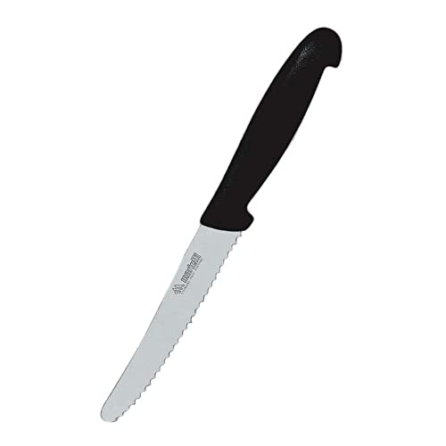 Marietti 1115P TAVOLA Praktisch Tafelmesser, Gezahnte Klinge, Schwarz, 11.5cm Klingenlänge, 6 Stück Marietti 1115P TAVOLA Praktisch Tafelmesser, Gezahnte Klinge, Schwarz, 11.5cm Klingenlänge, 6 Stück von Marietti