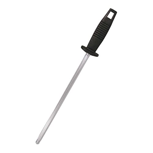 Marietti 1202P ACCIAINO Metzger Wetzstahl für Messer, Schwarz, 25cm Stiellänge von Marietti