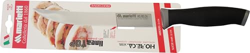 Marietti 1252TP ARROSTO Tranchiermesser, Glatte Klinge, Schwarz/Grau, 21cm Klingenlänge Marietti 1252TP ARROSTO Tranchiermesser, Glatte Klinge, Schwarz/Grau, 21cm Klingenlänge von Marietti