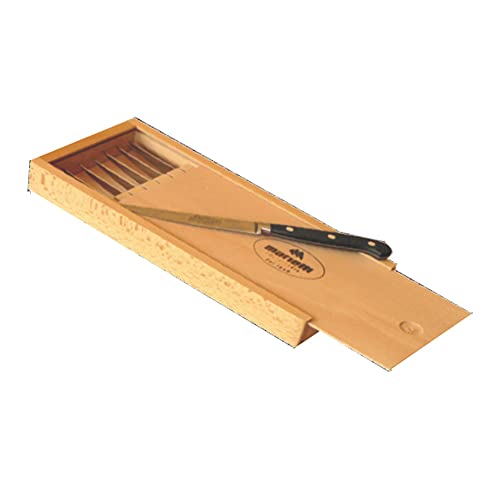 Marietti 2022G Eleganter Holzmesserhalter mit 6-teiligem Steakmesser-Set Marietti 2022G Eleganter Holzmesserhalter mit 6-teiligem Steakmesser-Set von Marietti