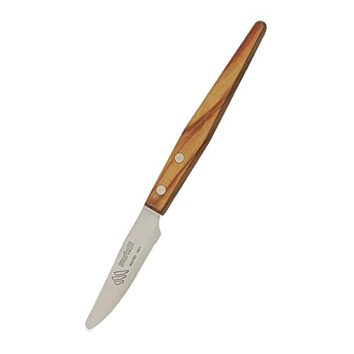 Marietti 401.00 Steakmesser mit Genietetem Holzgriff, 8,5 cm Gezahnte Klinge, 6 Stück von Marietti