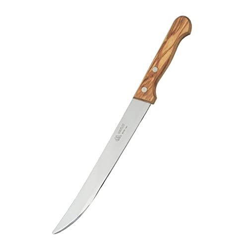 Marietti 452.00 Bratenmesser mit Genietetem Holzgriff, 22 cm Glatte Klinge von Marietti