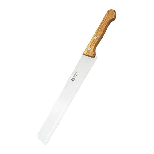 Marietti 472.00 PASTA Aufschnittmesser mit Genietetem Holzgriff, 24 cm Glatte Klinge von Marietti