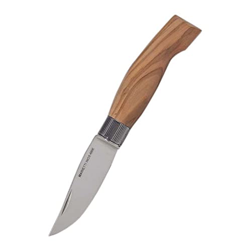 Marietti TB09UL BERGAMASCO Traditionelles Messer mit Jutebeutel, 9 cm Glatte Klinge von Marietti