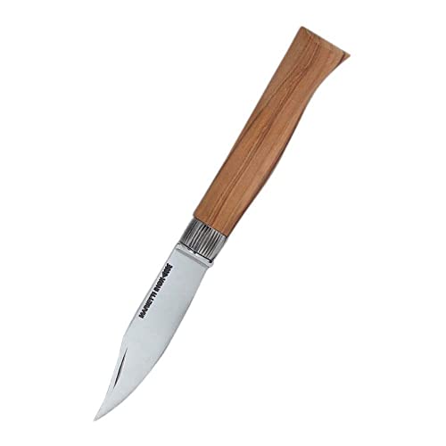 Marietti TP08UL PIEMONTESE Traditionelles Messer mit Jutebeutel, 8 cm Glatte Klinge von Marietti