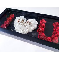 Ich Liebe Dich Blumenkasten | Herz Shadowbox, Süßes Geschenk Für Freundin, Sie, Valentinstag Geschenkidee, 4Life, I Love You For Life von MariiposaBella