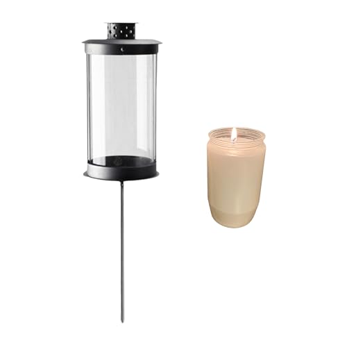 Mariles Laterne auf Stab Erdspieß wetterfest 50 cm Stablaterne Grablaterne Grablicht Grableuchte Friedhofslaterne Windlicht Gartenlaterne Gartenlicht Garten Grab Friedhof 1 weiße Oelkerze Mariles Laterne auf Stab Erdspieß wetterfest 50 cm Stablaterne Grablaterne Grablicht Grableuchte Friedhofslaterne Windlicht Gartenlaterne Gartenlicht Garten Grab Friedhof 1 weiße Oelkerze von Mariles