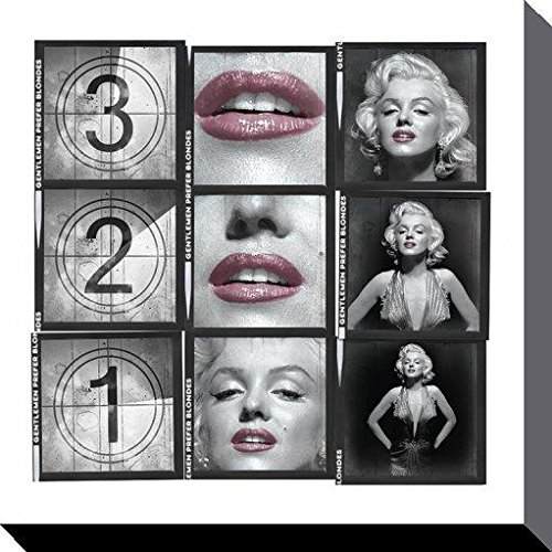 Marilyn Monroe 321 Kunstdruck auf Leinwand, 40 x 40 cm, Polyester, Mehrfarbig, 40x40x3.2 cm von Marilyn Monroe