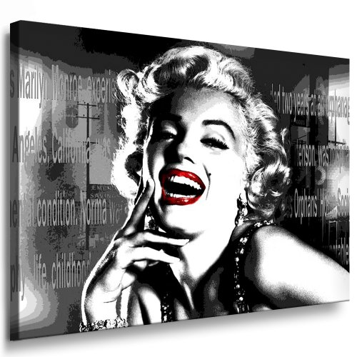 Marilyn Monroe Leinwand Bild 100x70cm k. Poster ! Bild fertig auf Keilrahmen ! Pop Art Gemälde Kunstdrucke, Wandbilder, Bilder zur Dekoration - Deko. Film/Tv Stars Kunstdrucke von Marilyn Monroe