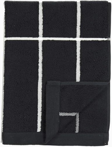 MARIMEKKO Tiiliskivi Frottee-Handtuch, Baumwolle, gestreift, 71,1 x 50,8 cm von Marimekko