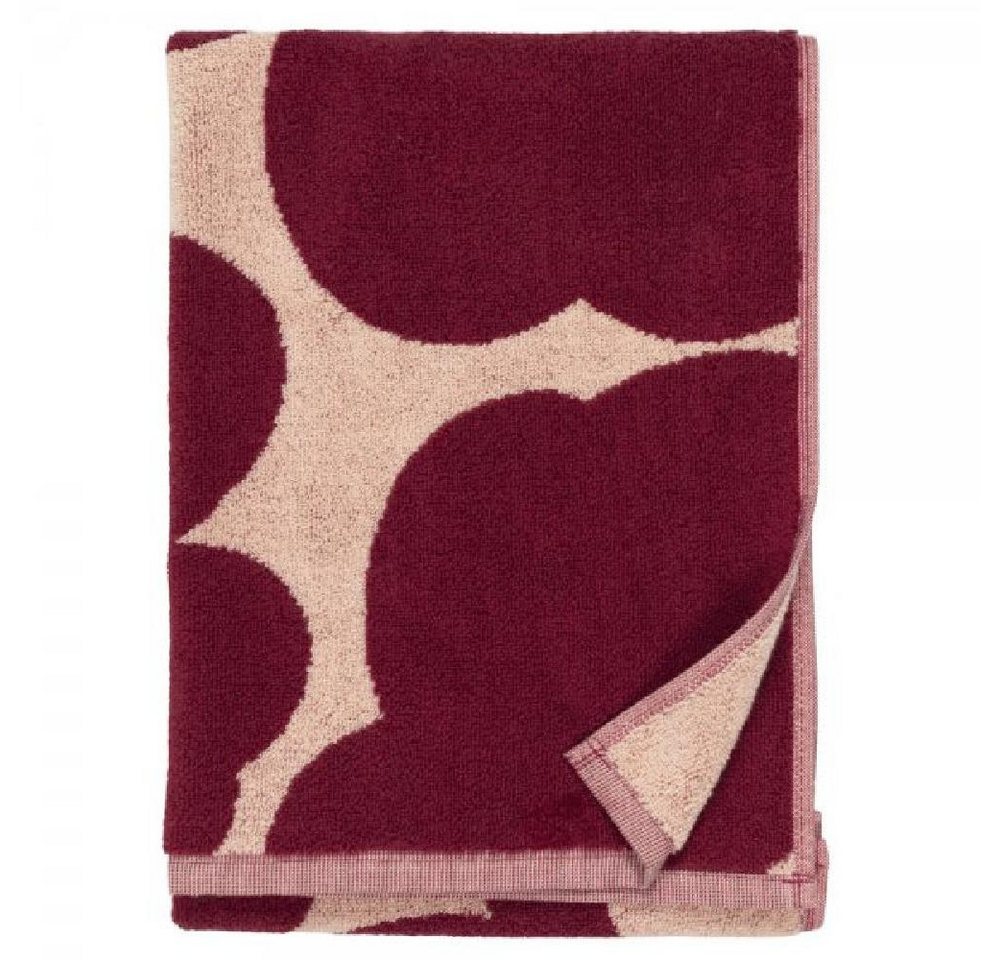 Marimekko Badetücher Handtuch Unikko Pink Dark Cherry (50x70cm) von Marimekko