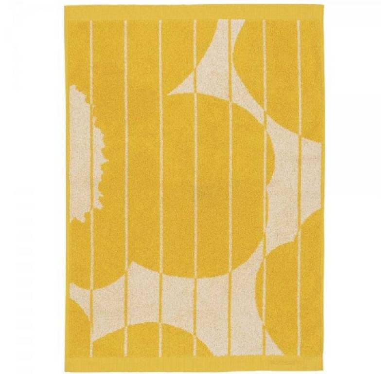 Marimekko Badetücher Handtuch Vesi Unikko Spring Yellow Ecru (50x70cm) von Marimekko