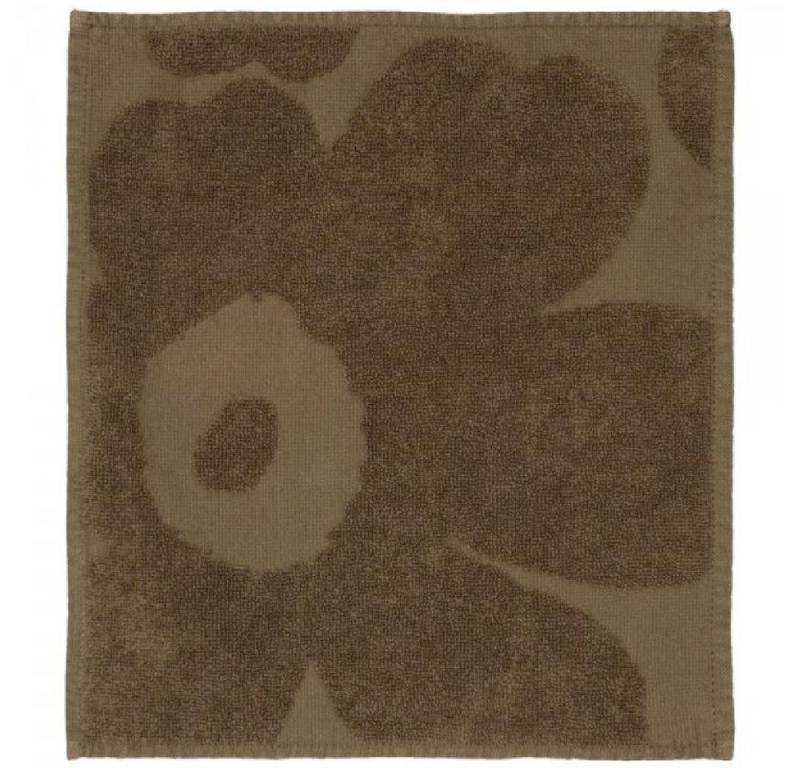 Marimekko Badetücher Mini-Handtuch Unikko Dark Sand von Marimekko