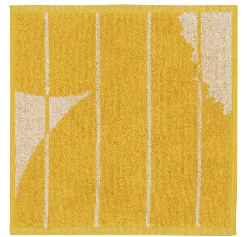 Marimekko Badetücher Mini-Handtuch Vesi Unikko Spring Yellow Ecru (30x30cm) von Marimekko