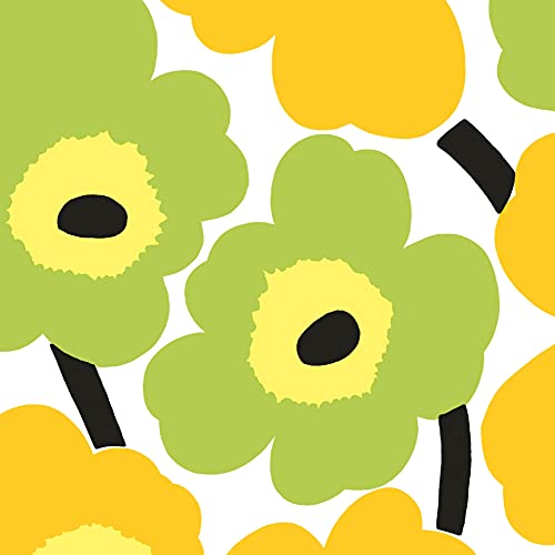 Marimekko Cocktailservietten Unikko Gelb 25x25cm von Marimekko