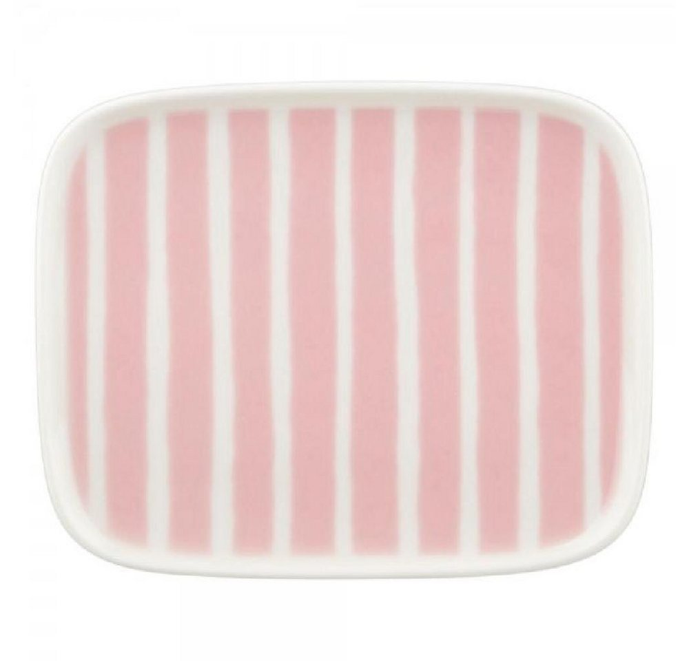 Marimekko Frühstücksteller Teller Oiva Piccolo Weiß Hellpink (15x12cm) von Marimekko
