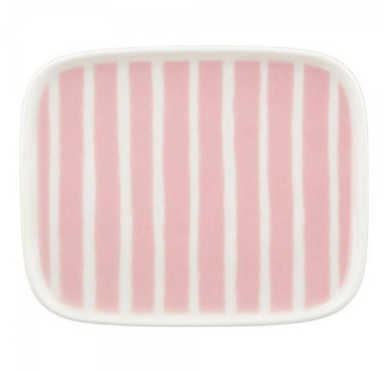 Marimekko Frühstücksteller Teller Oiva Piccolo Weiß Hellpink (15x12cm) von Marimekko
