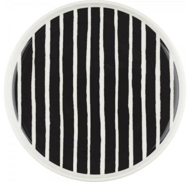 Marimekko Frühstücksteller Teller Oiva Piccolo Weiß Schwarz (20cm) von Marimekko
