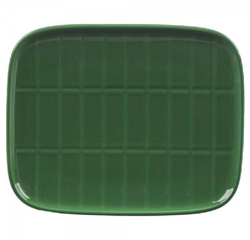 Marimekko Frühstücksteller Teller Oiva Tiiliskivi Dark Green (15x12cm) von Marimekko
