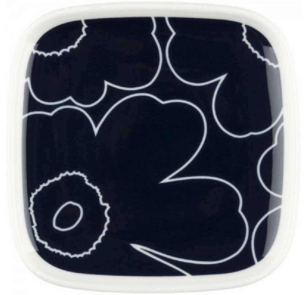 Marimekko Frühstücksteller Teller Oiva Unikko Piirto White Darkblue (10x10cm) von Marimekko