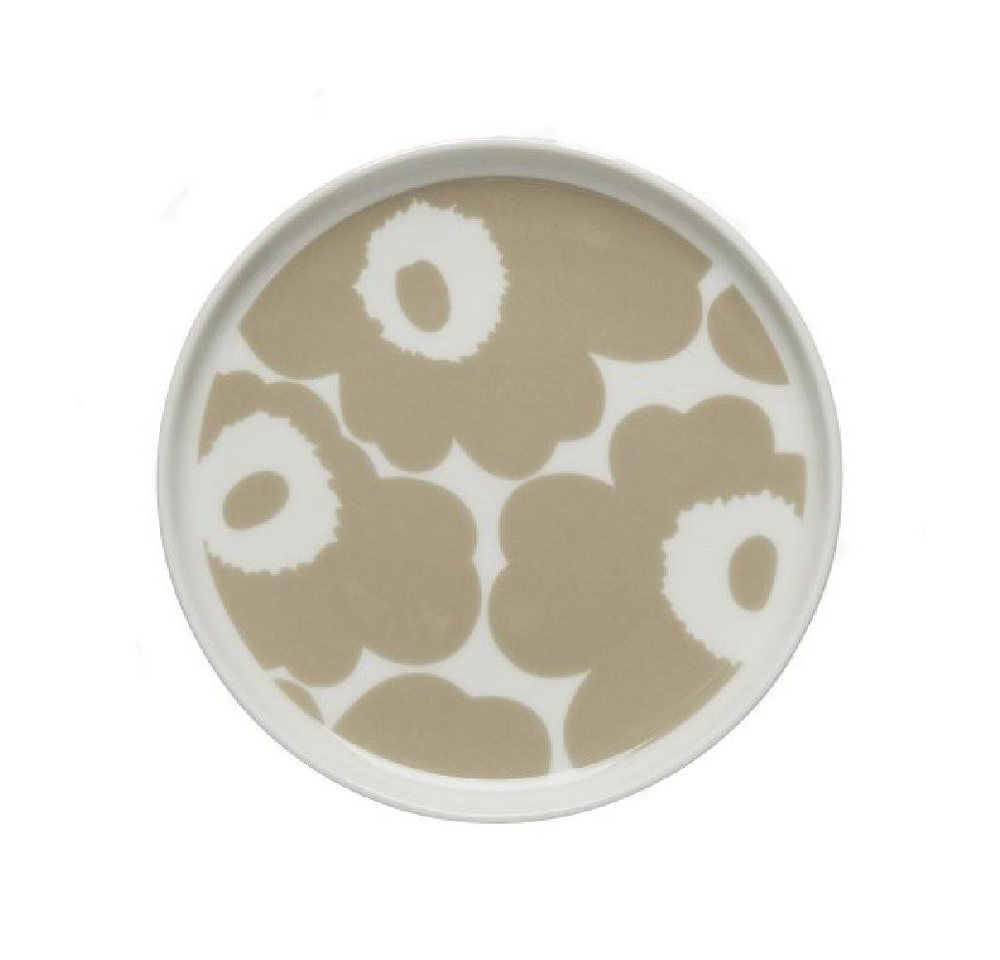 Marimekko Frühstücksteller Teller Oiva-Unikko Weiß-Beige (13,5cm) von Marimekko