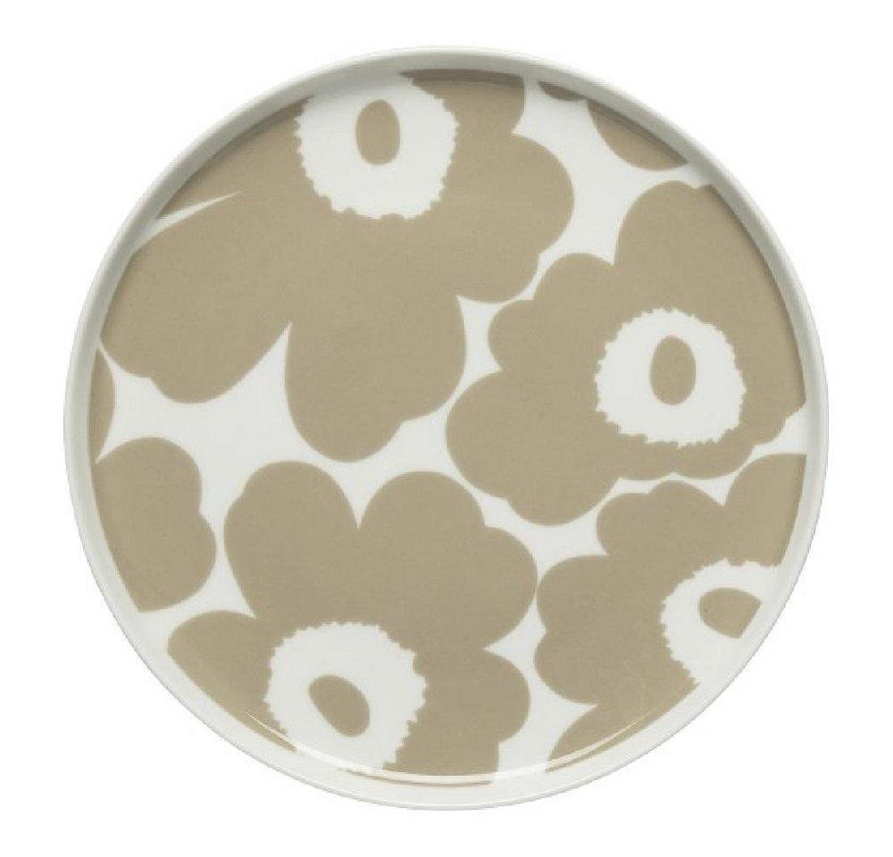 Marimekko Frühstücksteller Teller Oiva-Unikko Weiß-Beige (20cm) von Marimekko